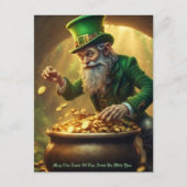 Leprechaun Briefkaart (Voorkant)