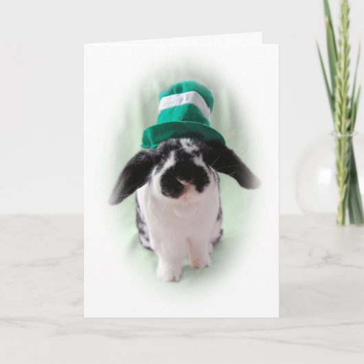 Leprechaun Bunny Card Kaart (Voorkant)
