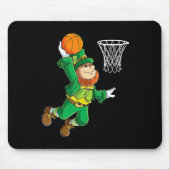 Leprechaun Bysketbyll Dunk St Patricks Day Boys Me Muismat (Voorkant)