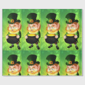 Leprechaun Cadeaupapier (Vlak)