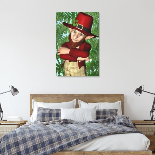 Leprechaun Canvas Afdruk (Insitu (Slaapkamer))