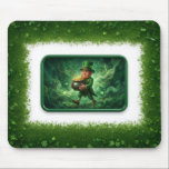 Leprechaun Carrying Pot Of Gold Muismat<br><div class="desc">Leprechaun Carrying Pot Of Gold - Mouse Pad</div>