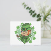 Leprechaun Cartoon St. Patrick's Day Briefkaart (Staand voorkant)