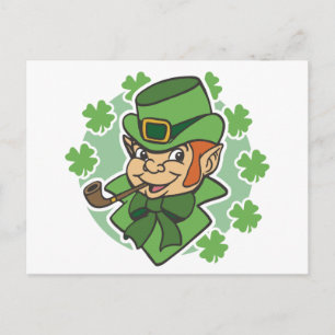 Leprechaun Cartoon St. Patrick's Day Briefkaart