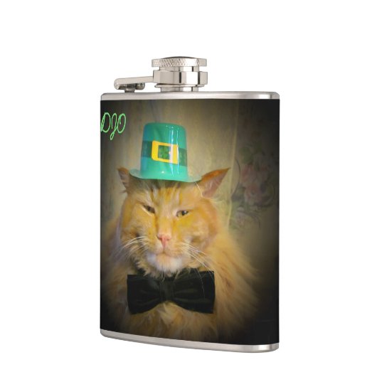 Leprechaun Cat - Leprecat? Heupfles (Links)