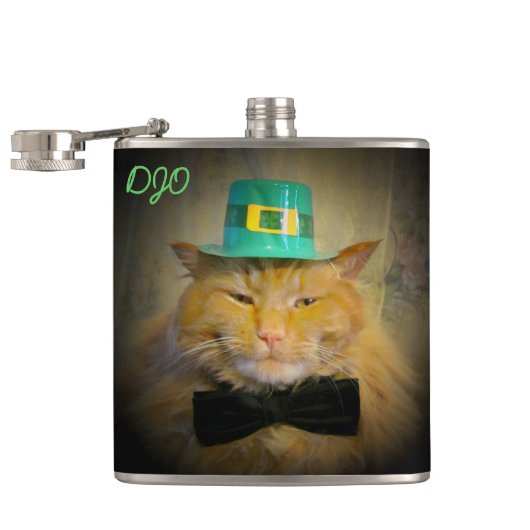 Leprechaun Cat - Leprecat? Heupfles (Geopend)