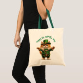 Leprechaun Cat St. Patrick’s Day Sweatshirt – Scha Tote Bag (Voorkant (product))