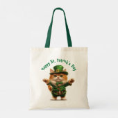 Leprechaun Cat St. Patrick’s Day Sweatshirt – Scha Tote Bag (Achterkant)
