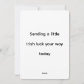 Leprechaun Celtic Knot Rainbow St. Patrick’s Feestdagenkaart (Achterkant)