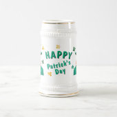 Leprechaun Clover Shamrock Patrick's Day Bierpul (Center)