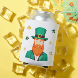 Leprechaun Clover Shamrock Patrick's Day Blikjeskoeler