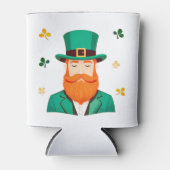 Leprechaun Clover Shamrock Patrick's Day Blikjeskoeler (Voorkant)