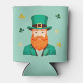 Leprechaun Clover Shamrock Patrick's Day Blikjeskoeler (Voorkant)