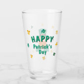 Leprechaun Clover Shamrock Patrick's Day Glas (Achterkant)