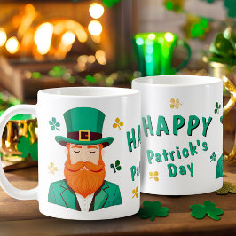 Leprechaun Clover Shamrock Patrick's Day Koffiemok