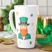 Leprechaun Clover Shamrock Patrick's Day Latte Mok