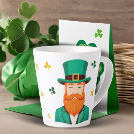 Leprechaun Clover Shamrock Patrick's Day Latte Mok