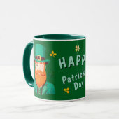Leprechaun Clover Shamrock Patrick's Day Mok (Voorkant links)