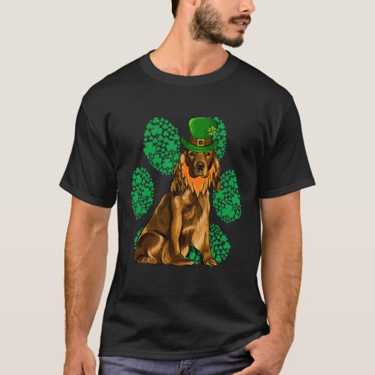 Leprechaun Cocker Spaniel St Patricks Day Shamrock T-shirt (Voorkant)