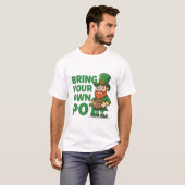 Leprechaun Coffers Bring Your Own Pot  T-shirt (Voorkant volledig)