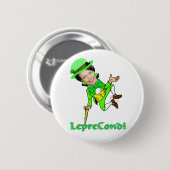 Leprechaun Condoleezza St. Patrick's Day Ronde Button 5,7 Cm (Voorkant /achterkant)