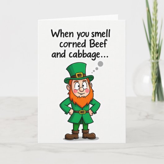 Leprechaun Cornedbeef kaart (Voorkant)