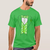 Leprechaun Costume Irish Tuxedo Funny Kinder St Pa T-shirt (Voorkant)