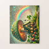 Leprechaun Cottage Puzzel, Ierse Legende Folklore Legpuzzel (Verticaal)
