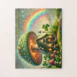 Leprechaun Cottage Puzzel, Ierse Legende Folklore Legpuzzel