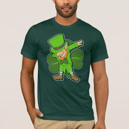 Leprechaun Dab Dance St Patricks Day Party T-shirt (Voorkant)