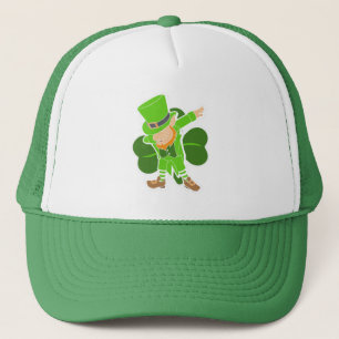 Leprechaun Dab Dance St Patricks Day Trucker Pet