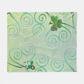 Leprechaun Dames Fleece Deken (Voorkant (Horizontaal))