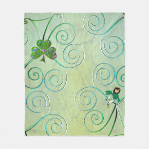 Leprechaun Dames  Fleece Deken