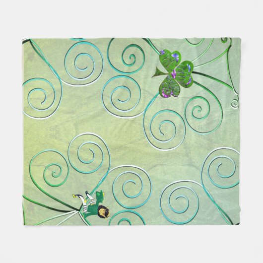 Leprechaun Dames  Fleece Deken (Voorkant (Horizontaal))