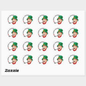 Leprechaun Day Ronde Sticker (Vel)