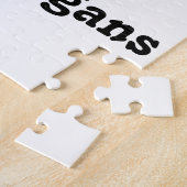 Leprechaun die op een shamrock zit legpuzzel (Zijkant)