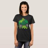 Leprechaun Dino Monster Truck St Patricks Day Todd T-shirt (Voorkant volledig)