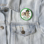 Leprechaun Dog Ronde Button 5,7 Cm (In situ)