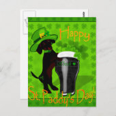 Leprechaun Doxie Briefkaart (Voorkant / Achterkant)