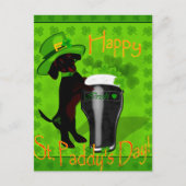 Leprechaun Doxie Briefkaart (Voorkant)
