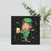 Leprechaun Drink Beer St. Patrick's Day (Staand voorkant)