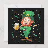 Leprechaun Drink Beer St. Patrick's Day (Voorkant)