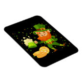 Leprechaun Drink Beer St. Patrick's Day Magneet (Rechterzijde)