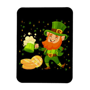 Leprechaun Drink Beer St. Patrick's Day Magneet