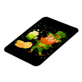 Leprechaun Drink Beer St. Patrick's Day Magneet (Linkerzijde)