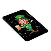 Leprechaun Drink Beer St. Patrick's Day Magneet (Rechterzijde)