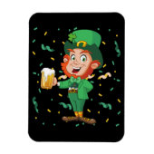 Leprechaun Drink Beer St. Patrick's Day Magneet (Verticaal)