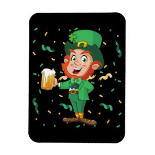 Leprechaun Drink Beer St. Patrick's Day Magneet