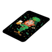 Leprechaun Drink Beer St. Patrick's Day Magneet (Linkerzijde)