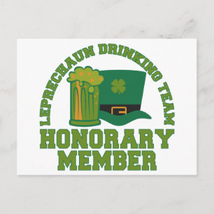 Leprechaun Drink Team aangepaste briefkaart